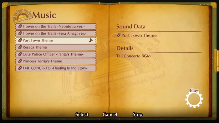 Fuga: Melodies of Steel 2: набор мелодий из Tail Concerto — скриншот 1