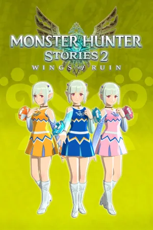 Костюмы Ины: Тройной набор болельщика (голубой / оранжевый / розовый)