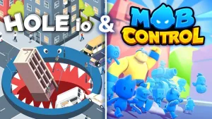 Hole io & Mob Control