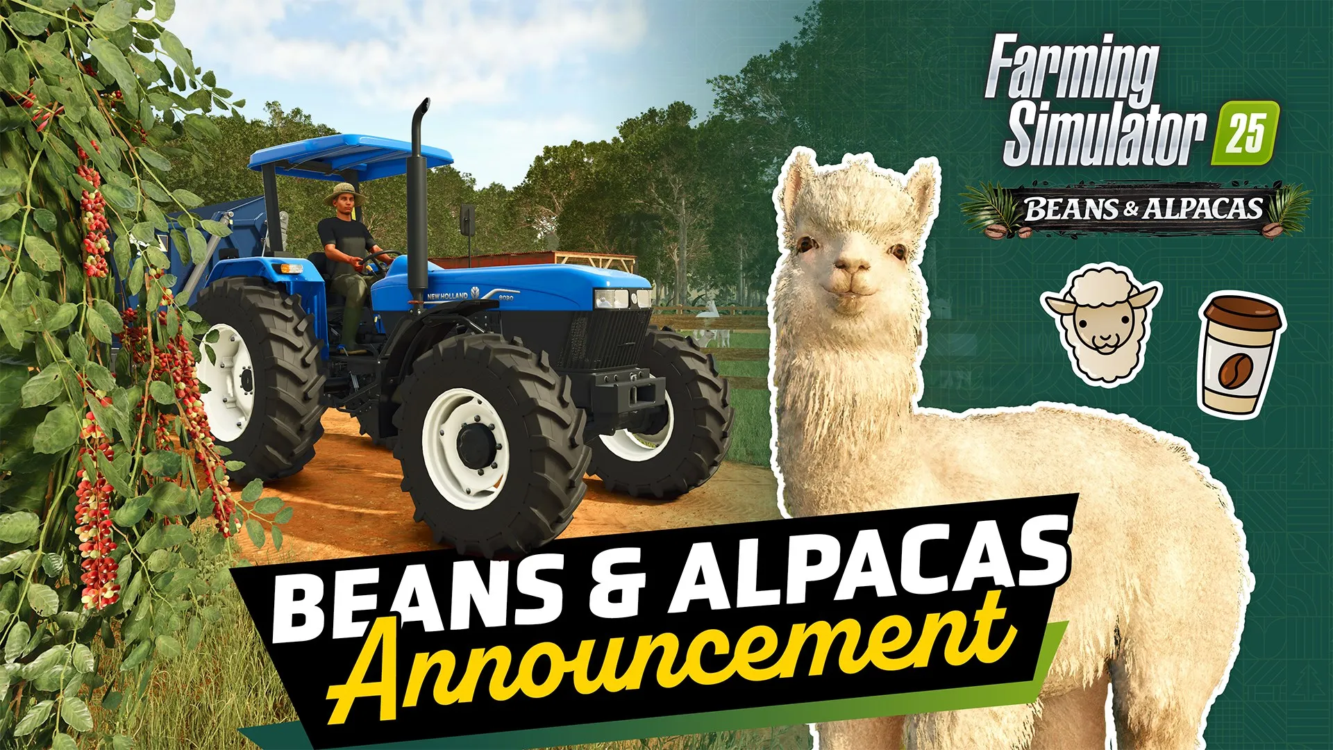 Farming Simulator 25: Beans & Alpacas Edition — трейлер