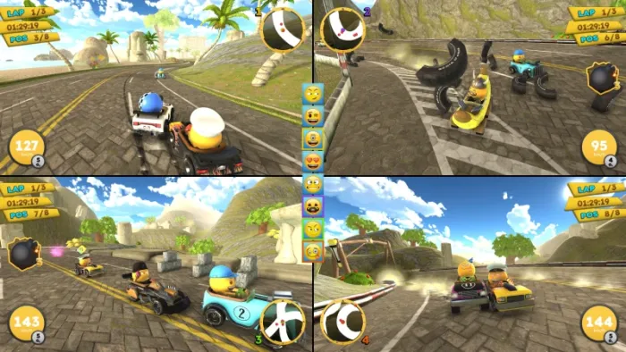 emoji Kart Racer — скриншот 3