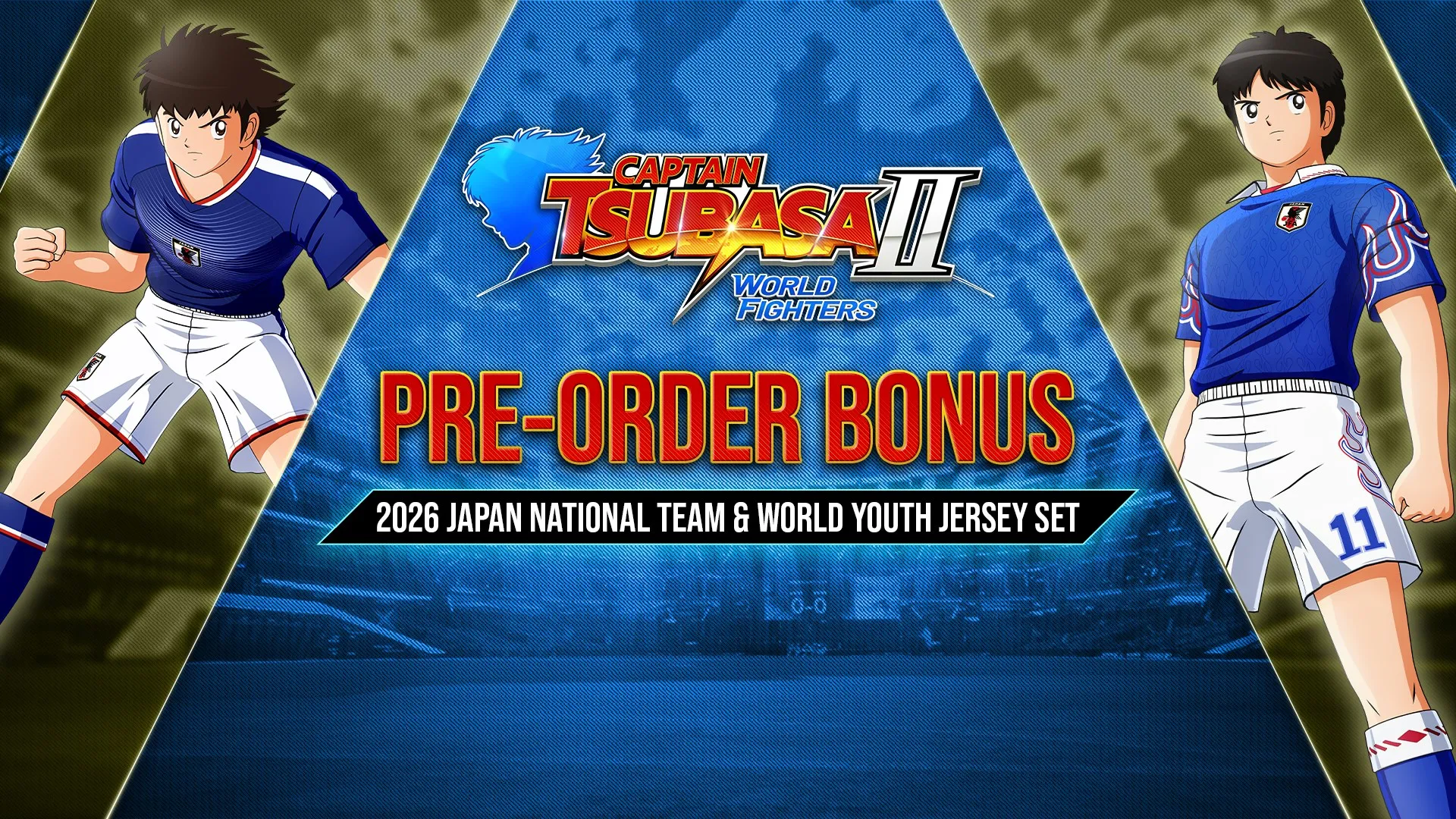 CAPTAIN TSUBASA 2: WORLD FIGHTERS - 2026 Japan National Team & World Youth Jersey Set