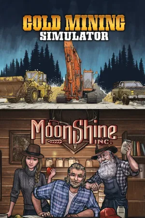 Золотой и спиртовой набор: Золотая лихорадка (Gold Mining Simulator) и Moonshine Inc.