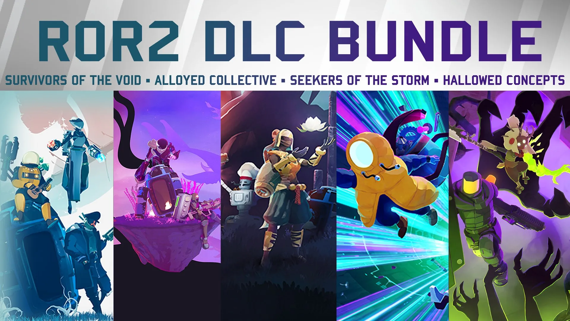 Набор Risk of Rain 2 + Survivors of the Void + Seekers of the Storm+ Alloyed Collective + Hallowed Concepts для XBOX Series X|S