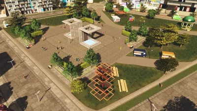 Cities: Skylines - Plazas & Promenades — скриншот 1