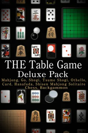 THE Table Game Deluxe Pack -Mahjong, Go, Shogi, Tsume Shogi, Othello, Card, Hanafuda, Shisen Mahjong Solitaire, Chess, Backgammon-