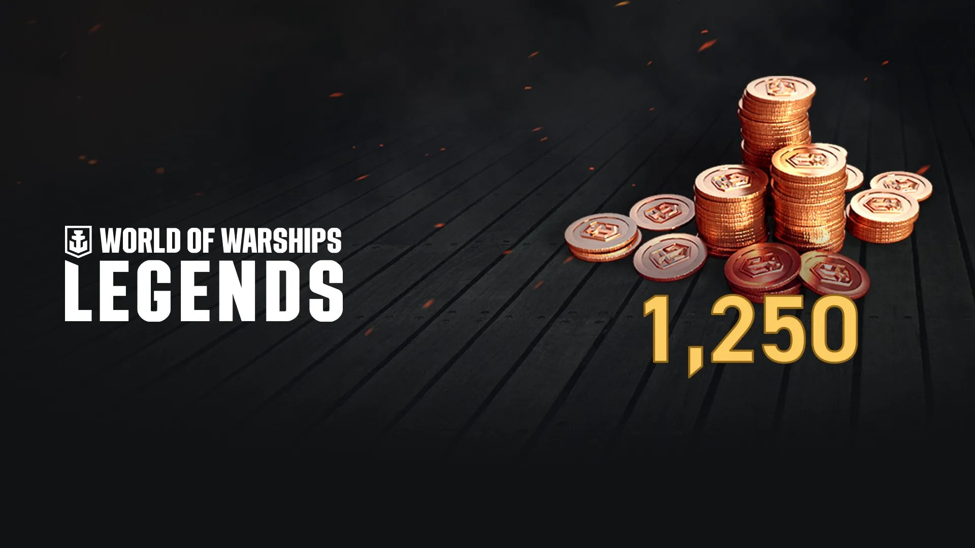 World of Warships: Legends - 1250 дублонов
