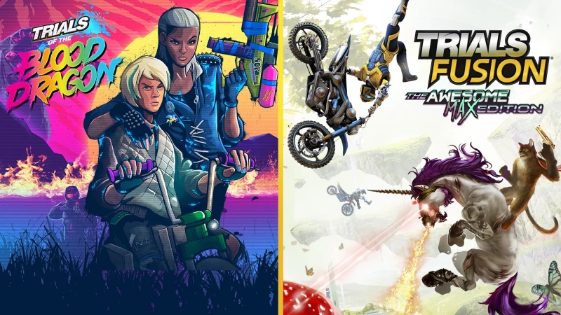 TRIALS OF THE BLOOD DRAGON + TRIALS FUSION AWESOME MAX EDITION
