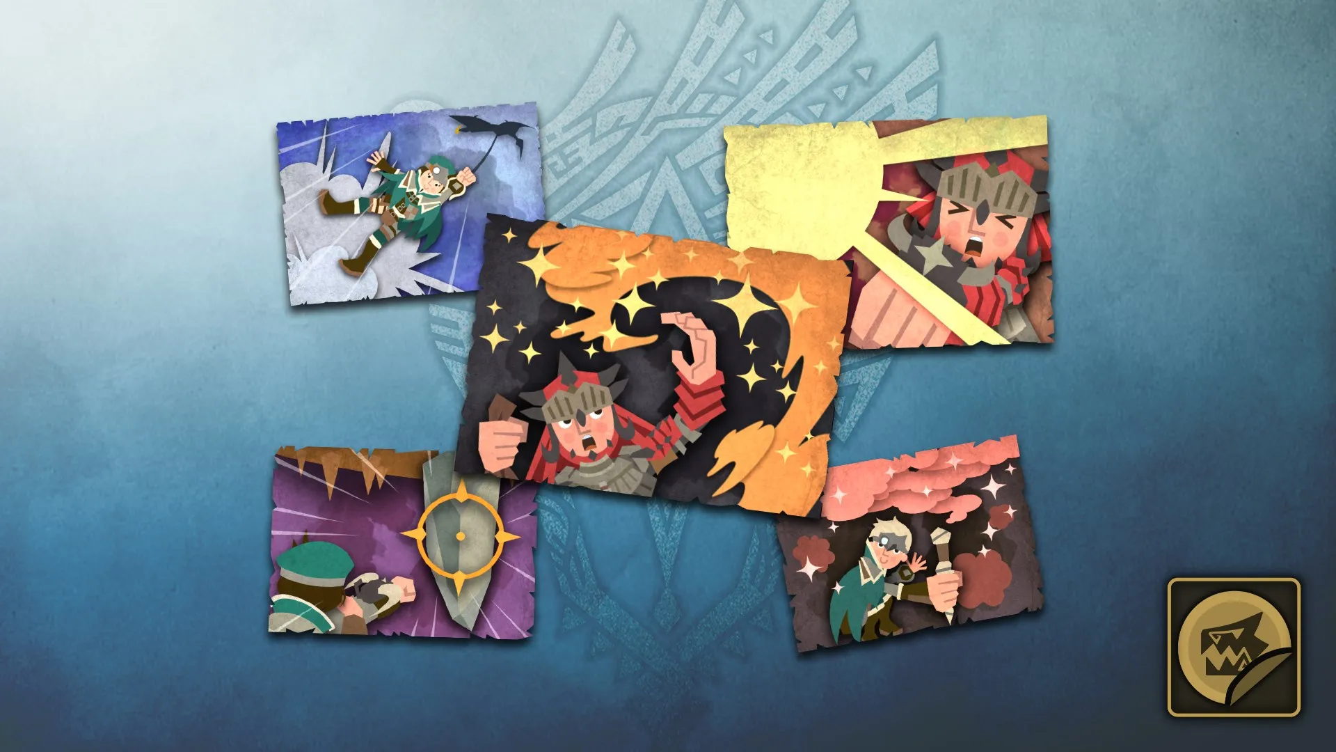 Набор стикеров: набор предметов охотника