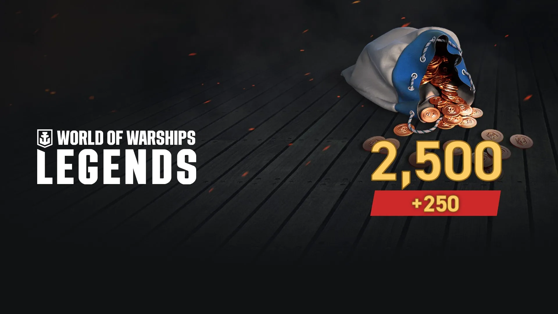 World of Warships: Legends - 2750 дублонов