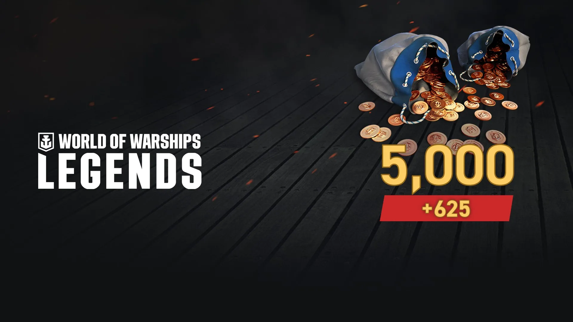 World of Warships: Legends - 5625 дублонов