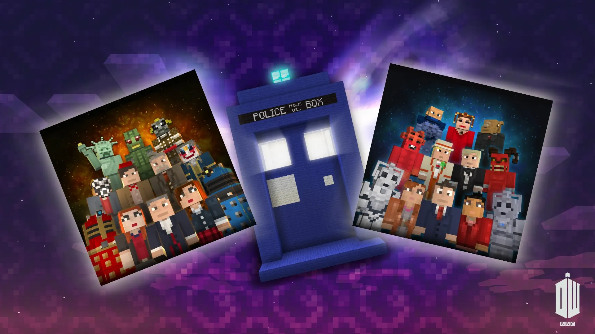 Minecraft: пакет «Скины Doctor Who, I и II»