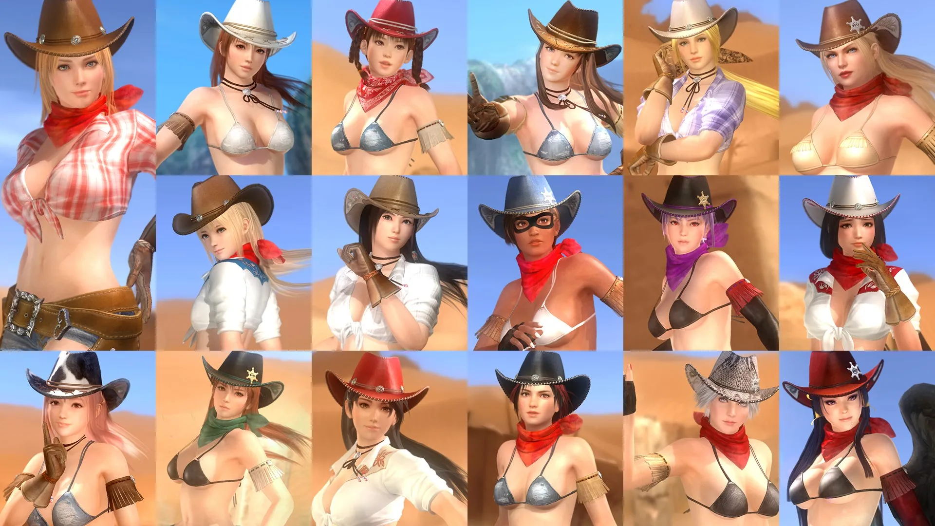 DOA5LR: набор костюмов «Родео»